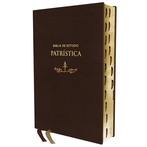 Rvr, Biblia de Estudio Patrística, Leathersoft, Marrón, Interior a DOS Colores, Con Índice, Palabras de Jesús En Rojo, Comfort Print: La Sabiduría del