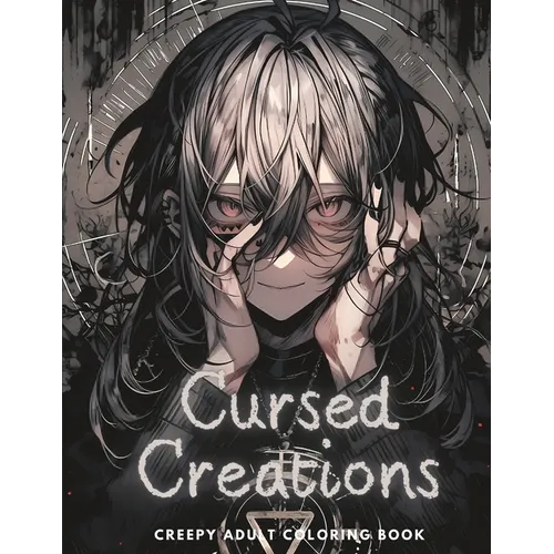 Cursed Creations: Creepy Adult Coloring Book: Large Print Horror Coloring Book for Adults