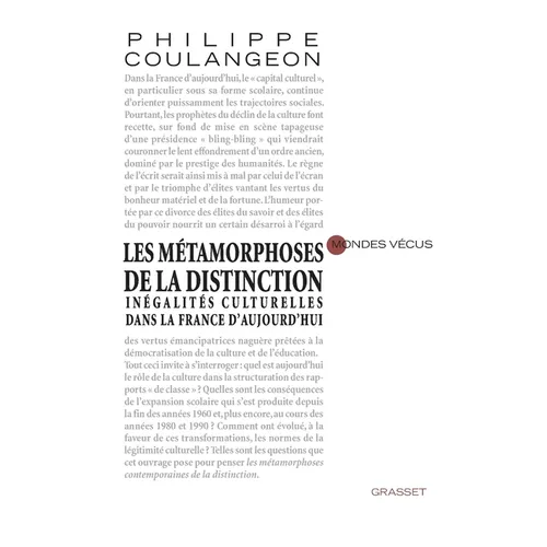 Les métamorphoses de la distinction