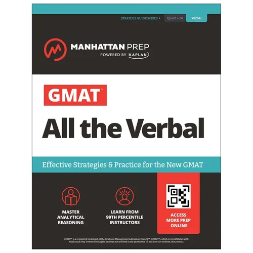 GMAT All the Verbal: Effective Strategies & Practice for the New GMAT + Atlas Online