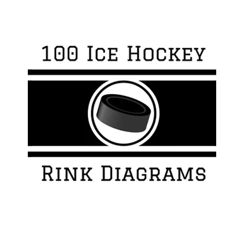100 Ice Hockey Rink Diagrams: 100 Full Page Ice Hockey Diagrams for Coaches and Players
