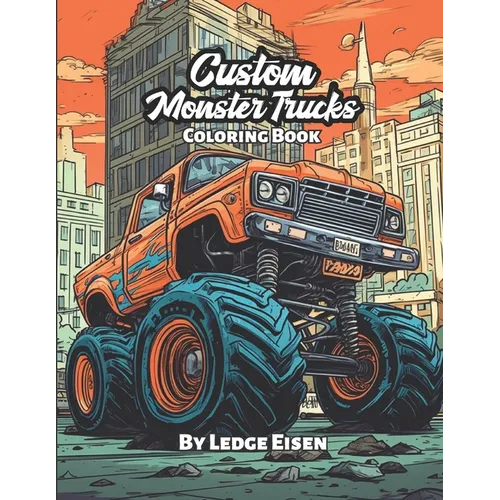 Custom Monster Trucks Coloring Book
