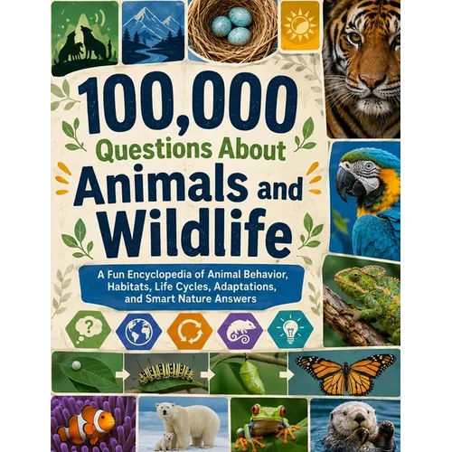 100,000 Questions About Animals and Wildlife: A Fun Encyclopedia of Animal Behavior, Habitats, Life Cycles, Adaptations, and Smart Nature Answers