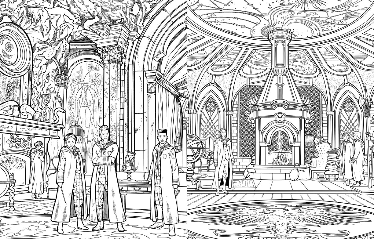 Hogwarts Legacy: The Official Coloring Book Softcover Book