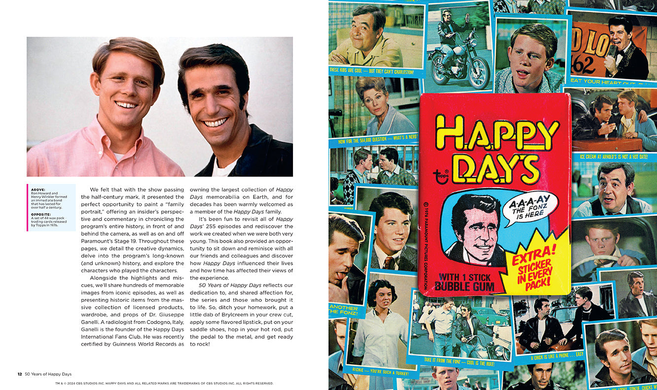 50 Years of Happy Days Hardcover Book