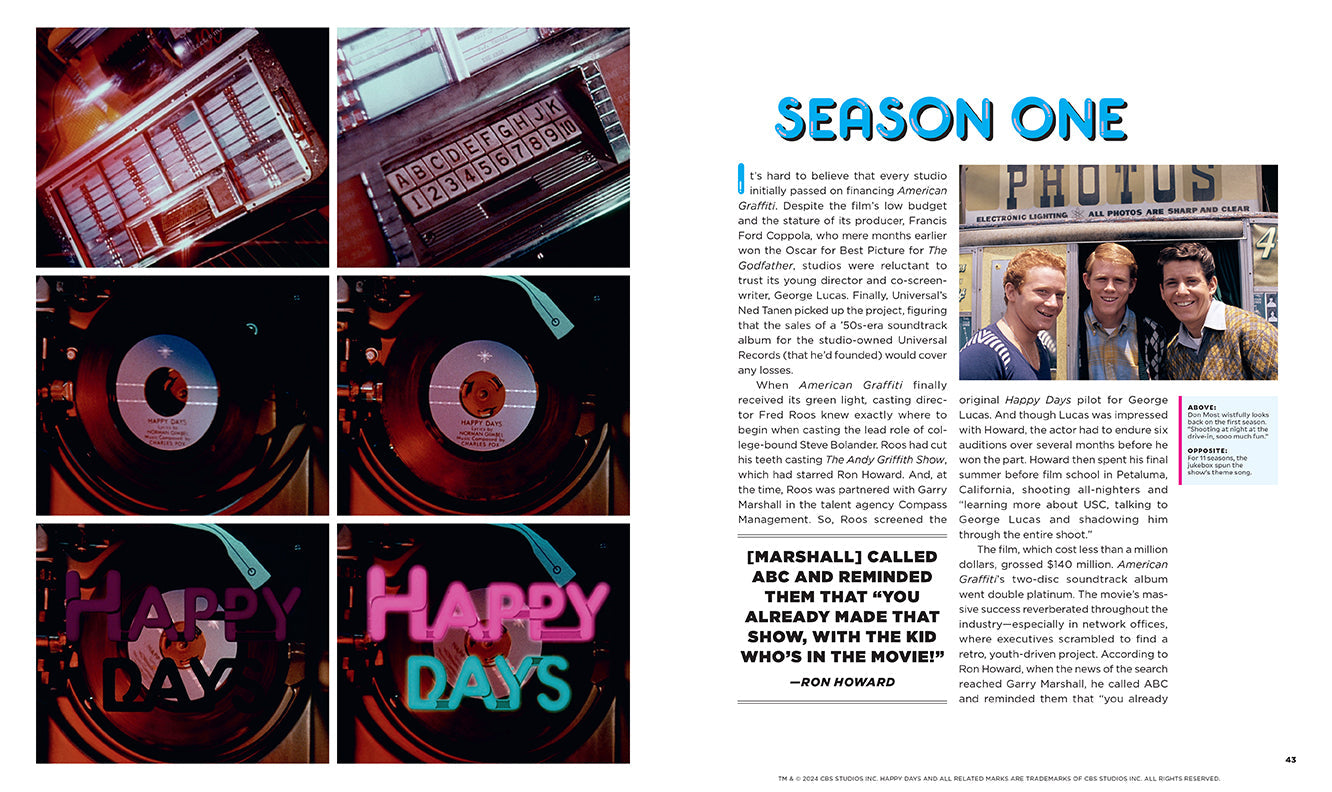 50 Years of Happy Days Hardcover Book
