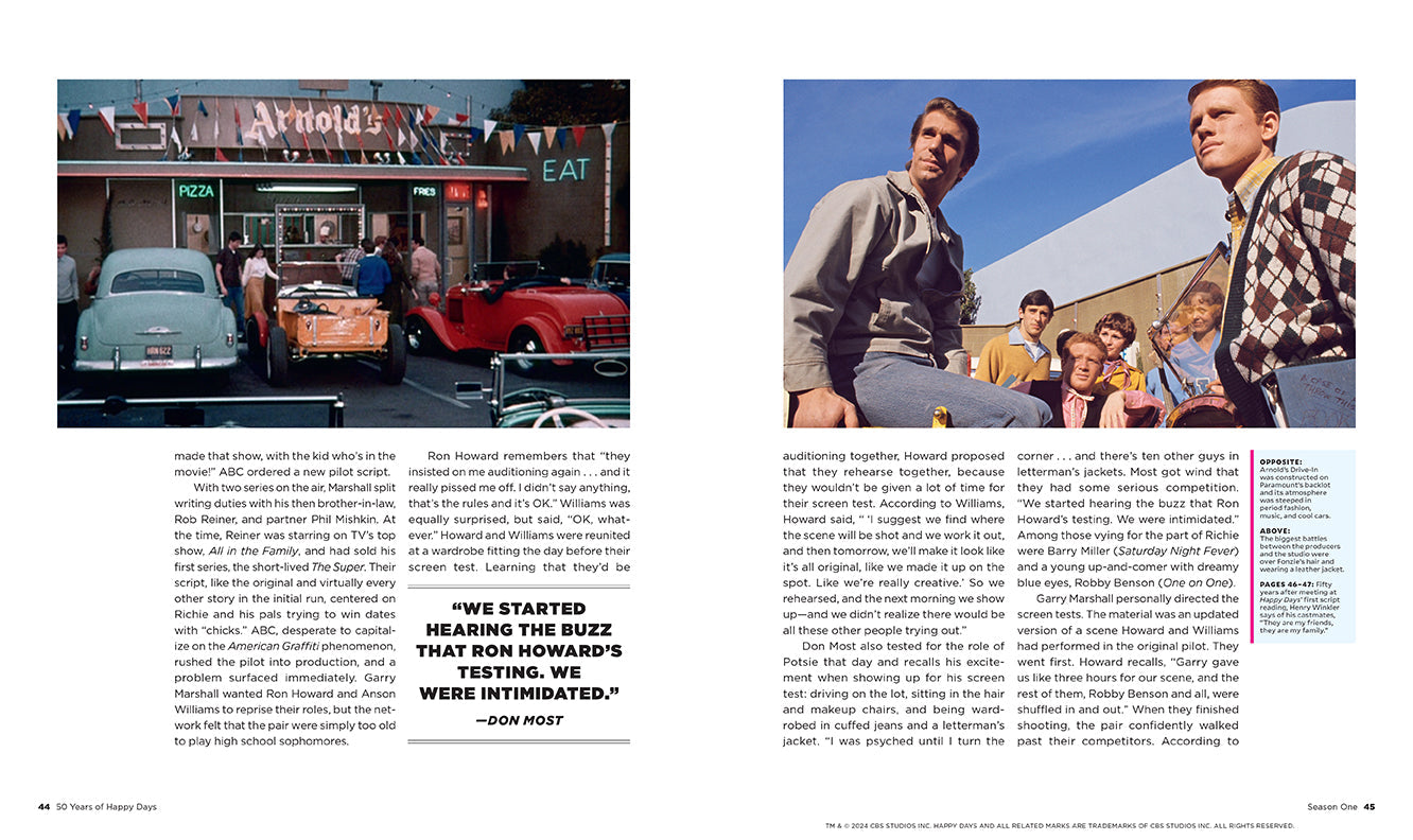 50 Years of Happy Days Hardcover Book