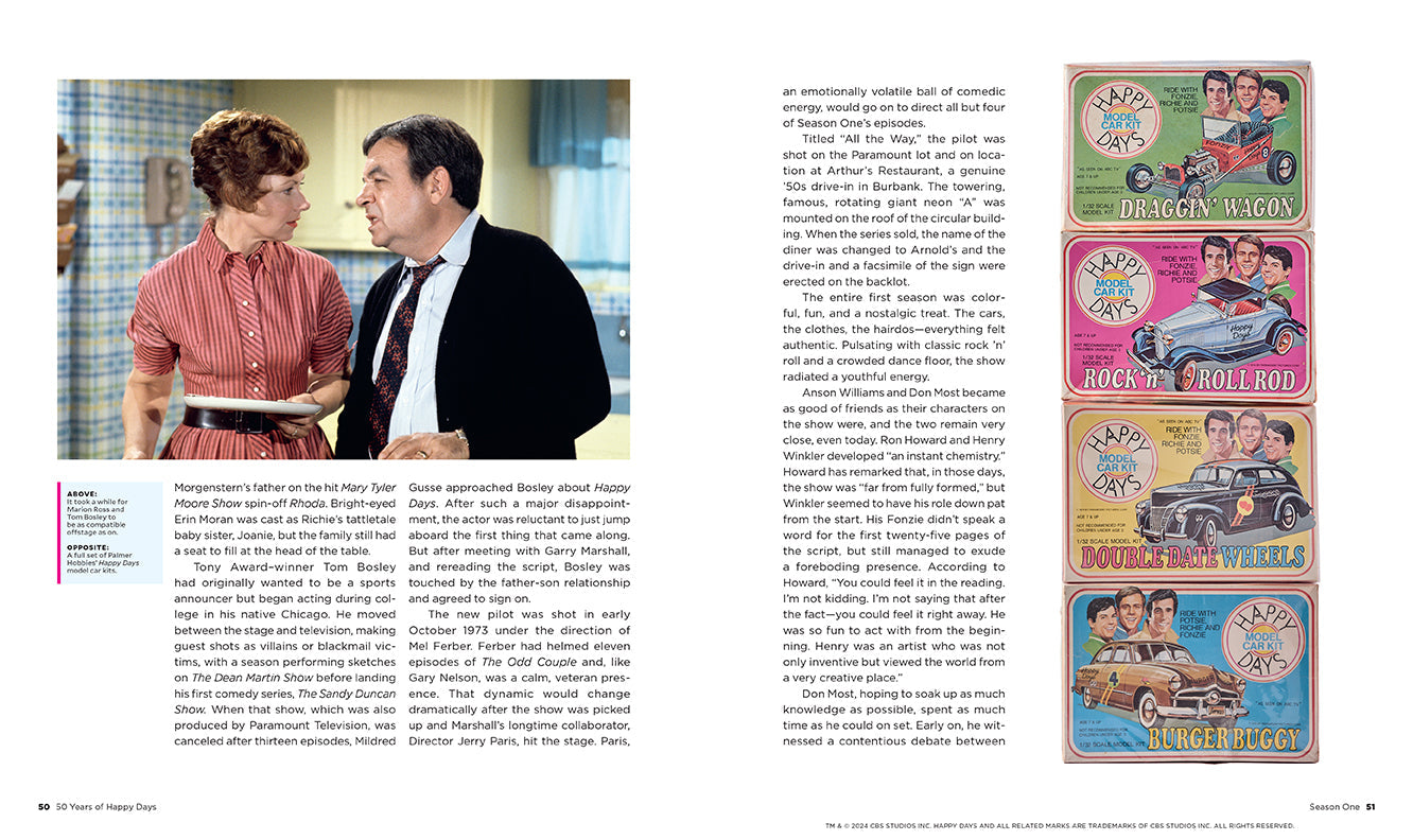 50 Years of Happy Days Hardcover Book