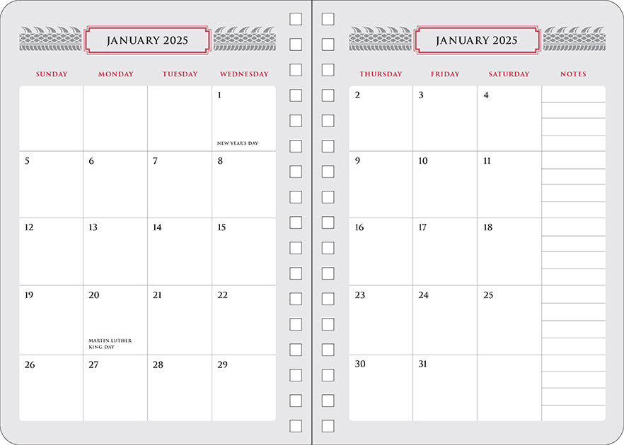 2025 House of the Dragon 13-Month Weekly Planner Hardcover Book