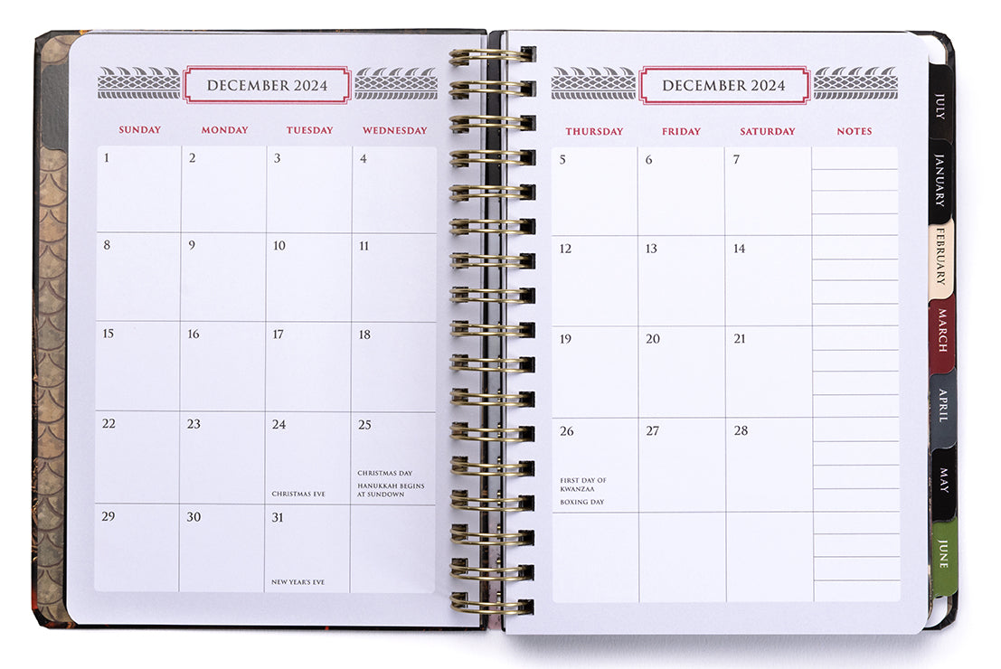 2025 House of the Dragon 13-Month Weekly Planner Hardcover Book