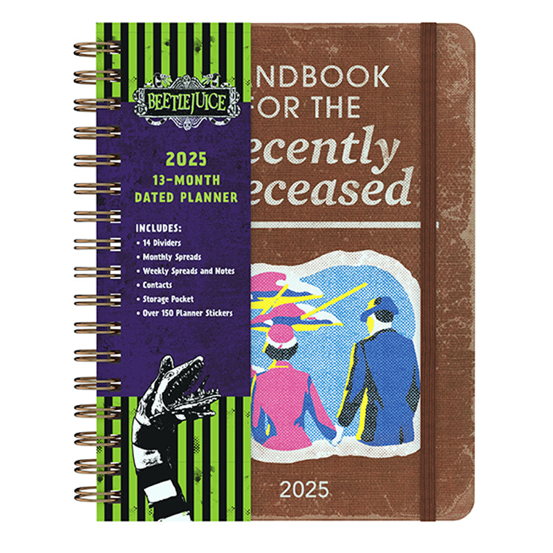 2025 Beetlejuice 13-Month Weekly Planner Hardcover Book