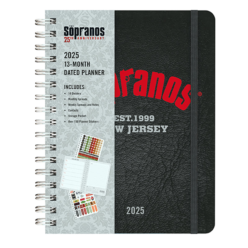 2025 The Sopranos 13-Month Weekly Planner Hardcover Book