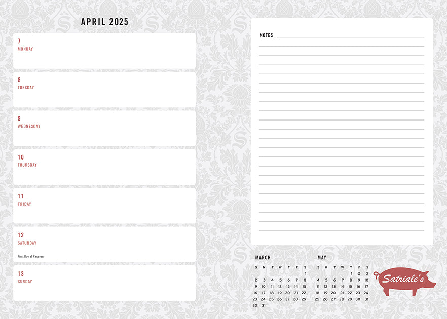 2025 The Sopranos 13-Month Weekly Planner Hardcover Book