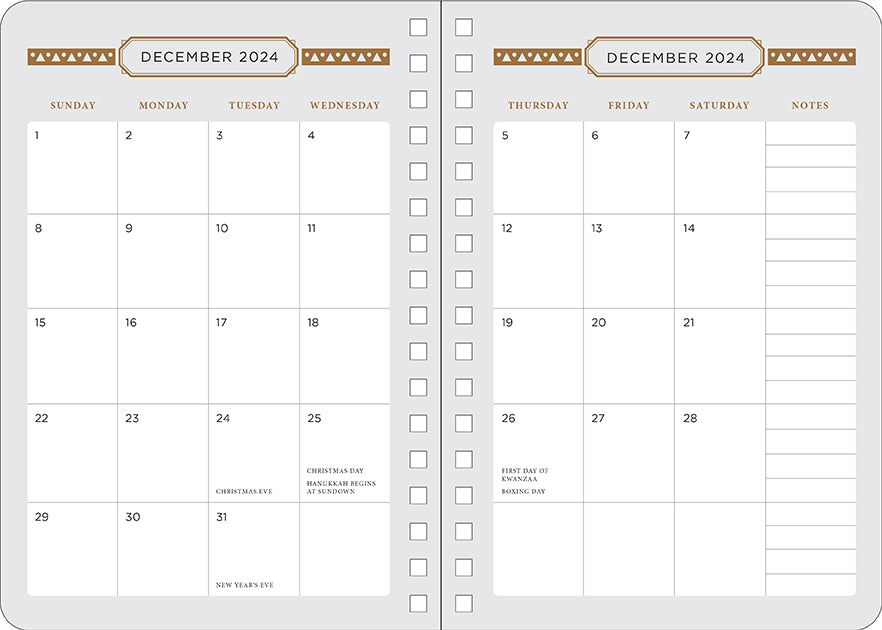 2025 Dune: Part 2 13-Month Weekly Planner Hardcover Book
