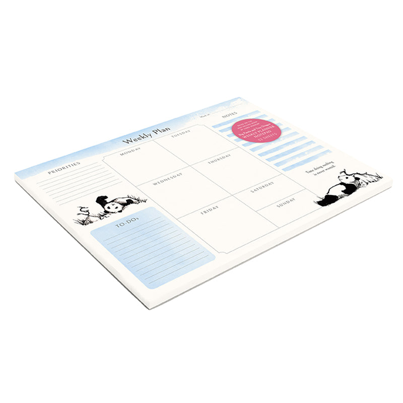 Big Panda and Tiny Dragon Weekly Planner Notepad Softcover Book