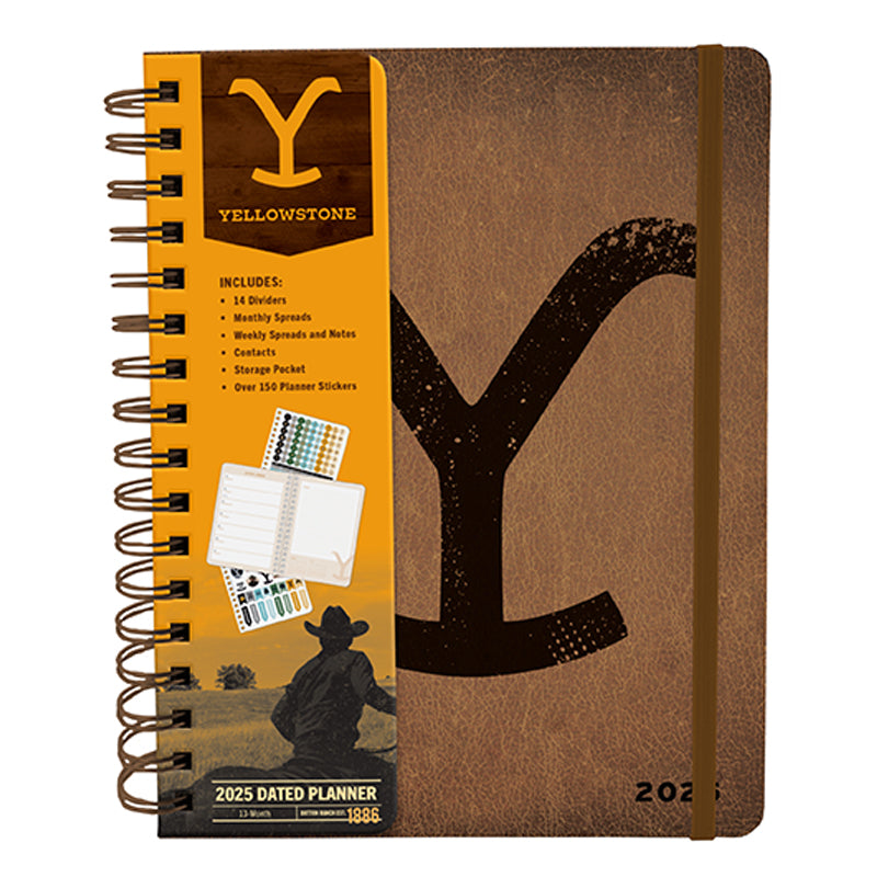 2025 Yellowstone: The Dutton Ranch 13-Month Weekly Planner Hardcover Book