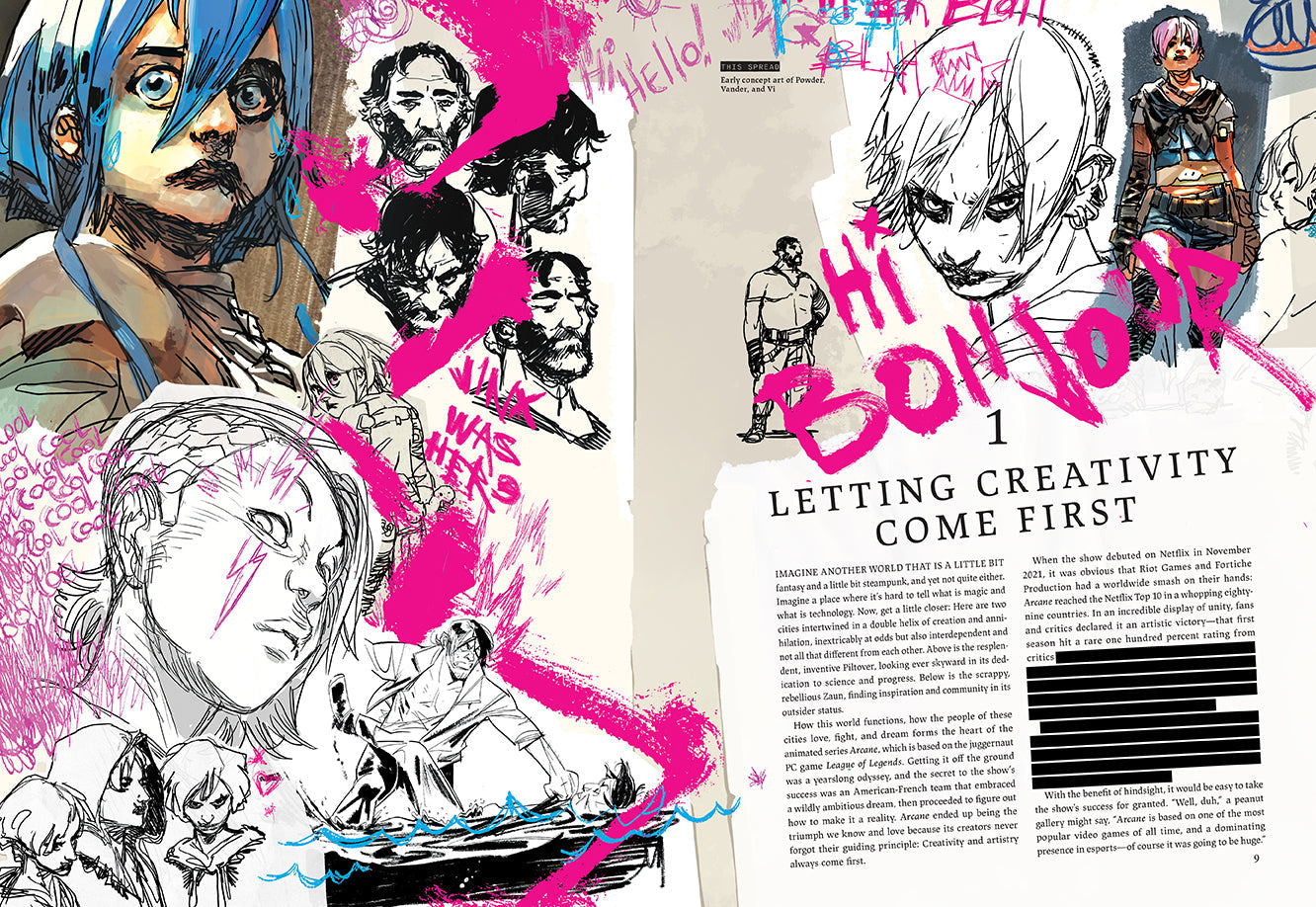 The Art and Making of Arcane Portfolio Edition Book Portfolio Vinyl Record