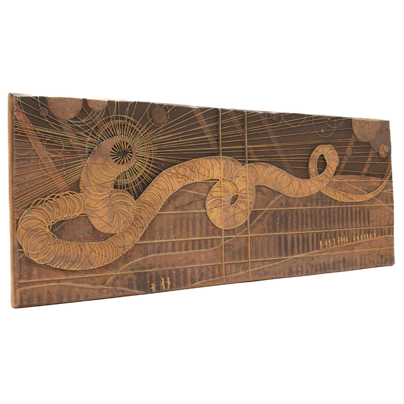 Dune Sandworm Stone Bas Relief Wall Hanging Artwork