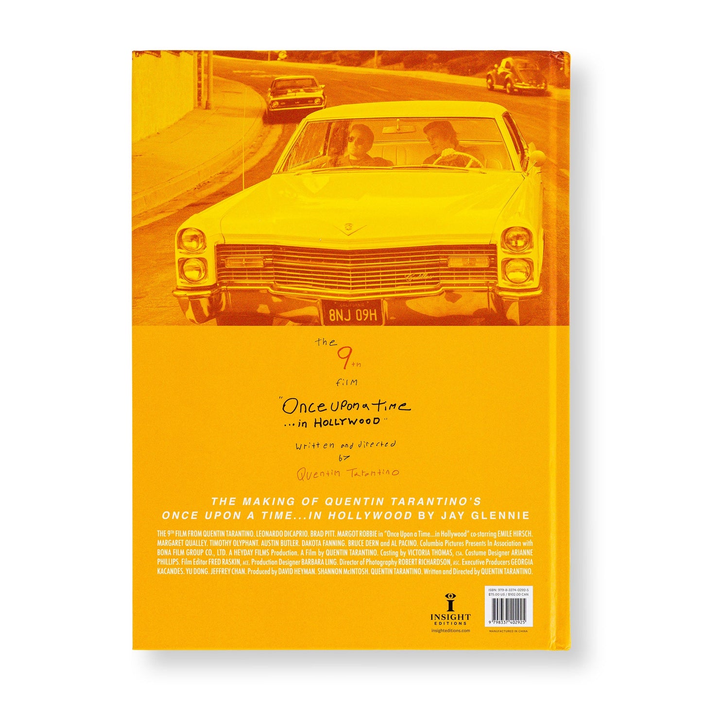 The Making of Quentin Tarantino’s Once Upon a Time in Hollywood Hardcover Book