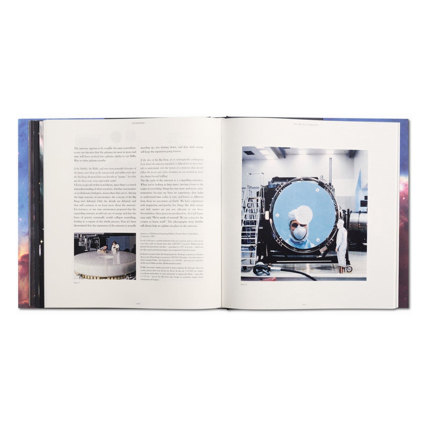 Expanding Universe. The Hubble Space Telescope (German, French, English) Book