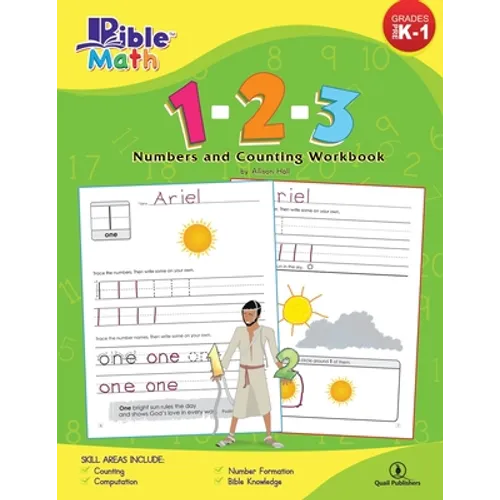 Bible Math: 1-2-3 Numbers and Counting Workbook