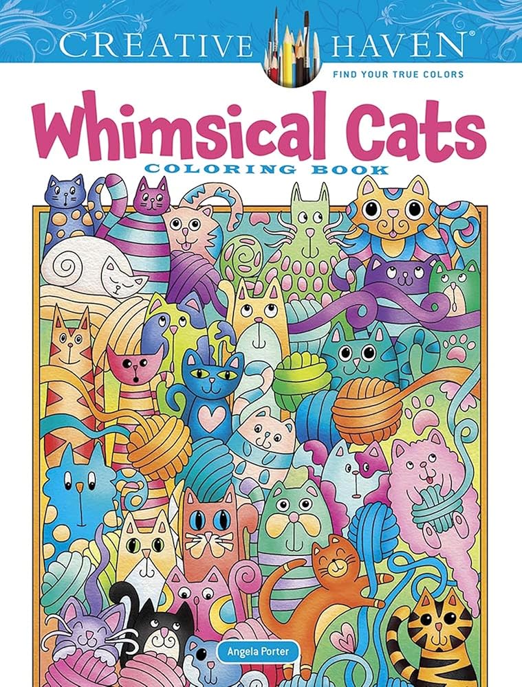 Creative Haven Whimsical Cats Coloring Book (Adult Coloring Books: Pets)