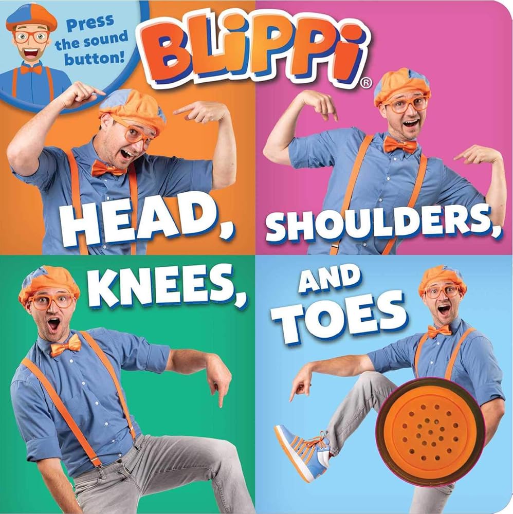 Blippi: Head, Shoulders, Knees, and Toes (1-Button Sound Book)