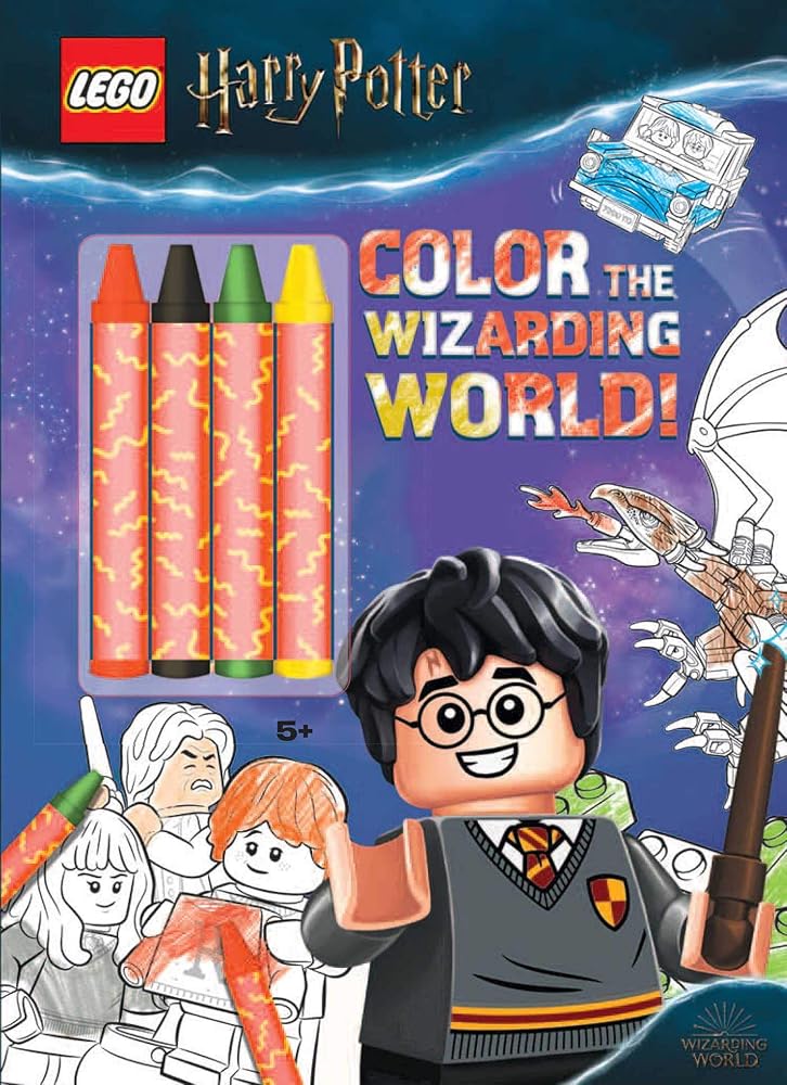 LEGO Harry Potter: Color the Wizarding World (Color & Activity with Crayons) Book