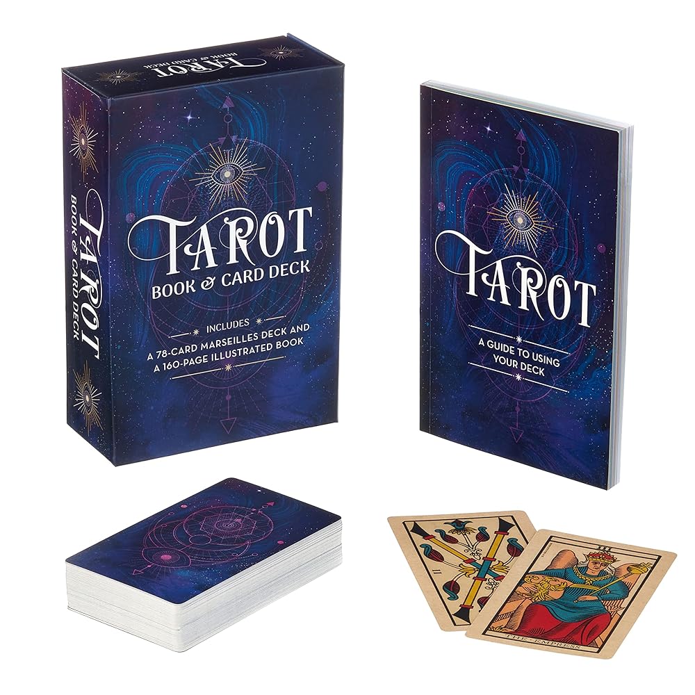 Tarot Book & Card Deck: Includes a 78-Card Marseilles Deck and a 160-Page Illustrated Book (Sirius Oracle Kits)