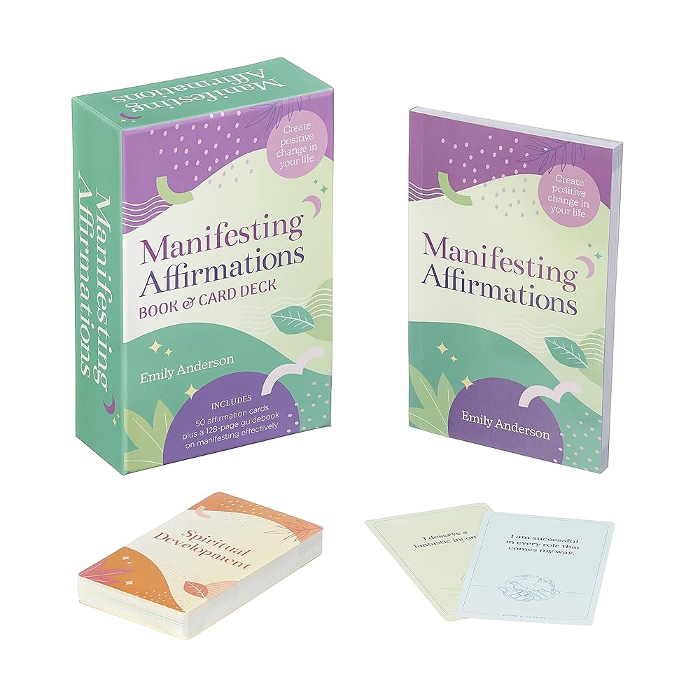 Manifesting Affirmations Book & Card Deck: Create Positive Change in Your Life. Includes 50 Affirmation Cards Plus a 128-Guidebook on Manifesting Effectively (Sirius Inspiration Kits)