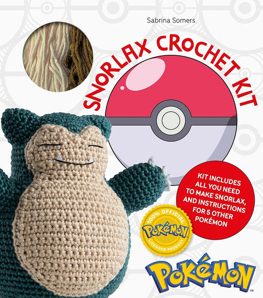 Pokémon Crochet Snorlax Kit: Includes materials to make Snorlax and instructions for 5 other Pokémon