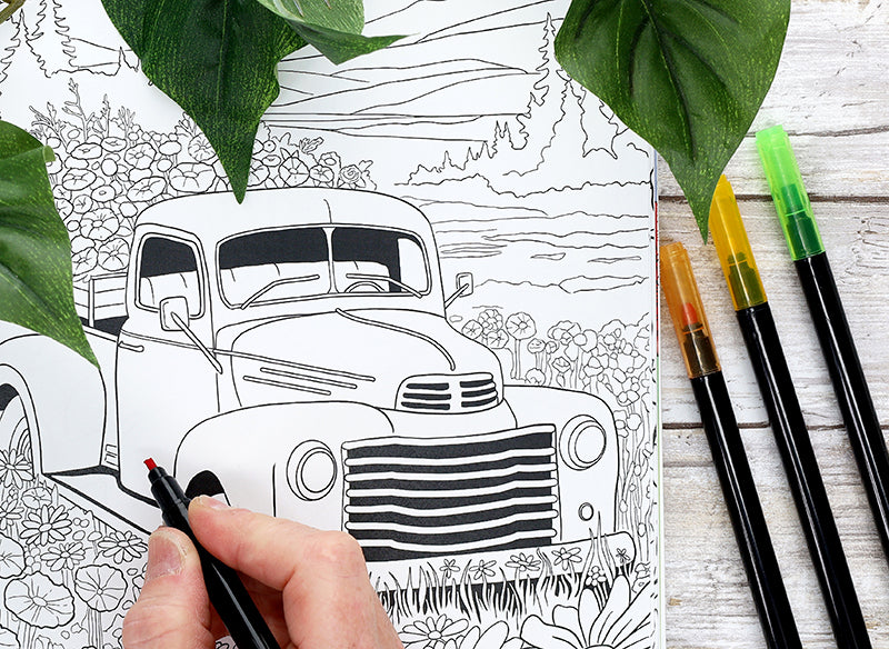 Blooms & Butterflies Coloring Book