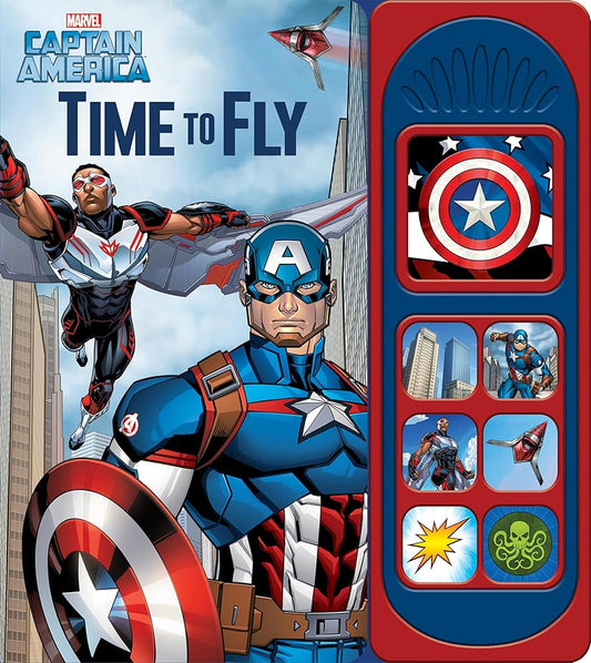 Marvel Captain America and The Falcon - Time to Fly 7-Button Sound Book - PI Kids