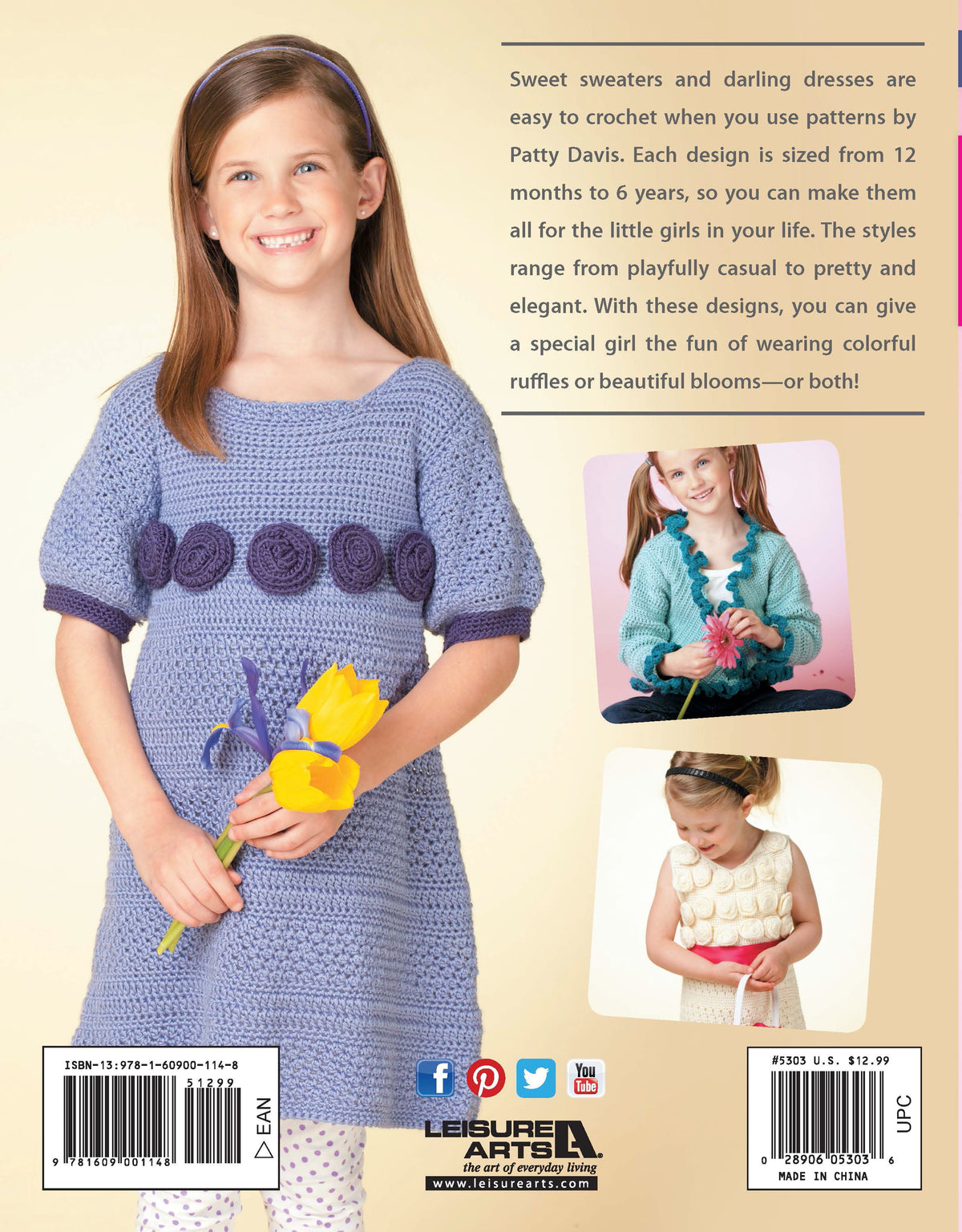 Crochet Sweaters & Dresses for Girls Book