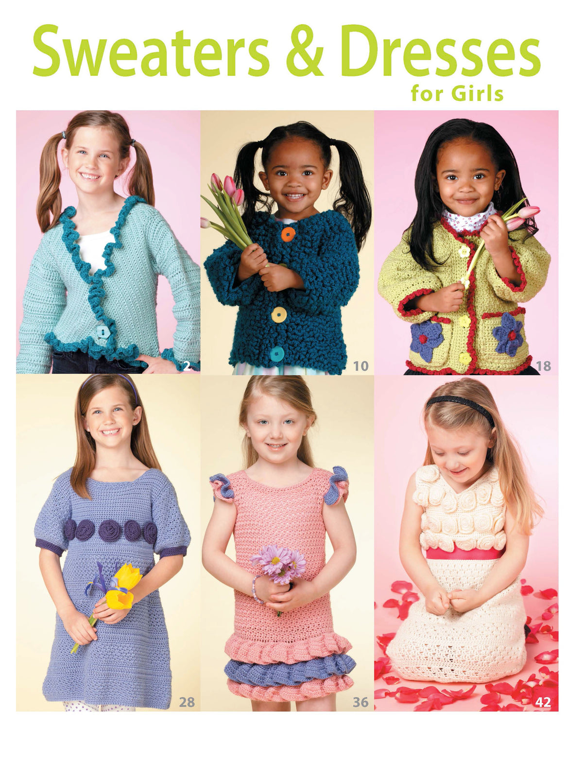 Crochet Sweaters & Dresses for Girls Book