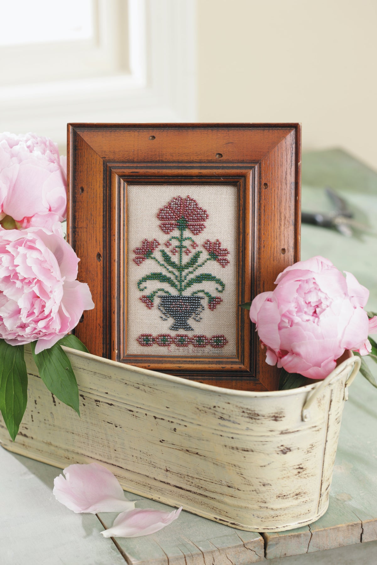 Stitch a Beaded Garden—18 Designs Charted for Beading and Cross Stitch Book