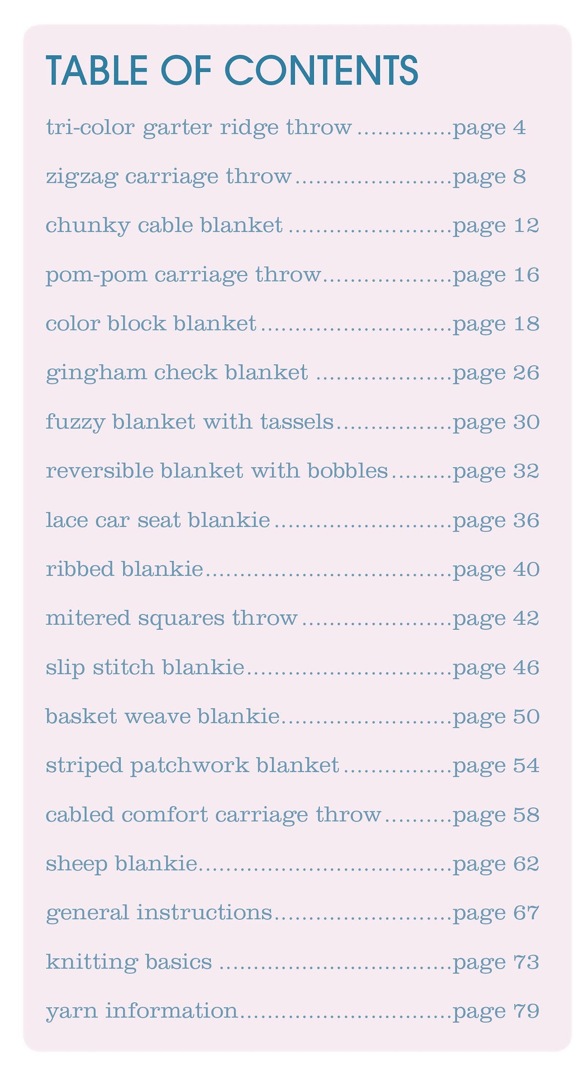 Precious Knit Blankies for Baby Book