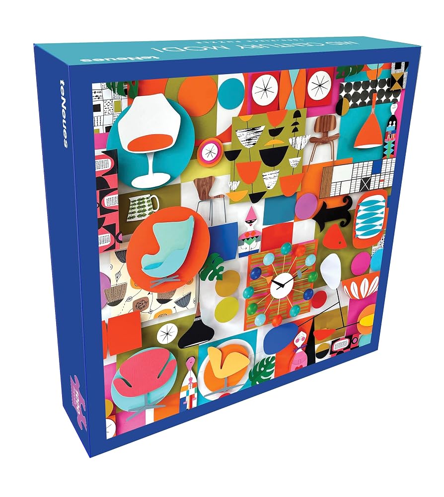 Mid Century Mod! 1000-Piece Puzzle Book