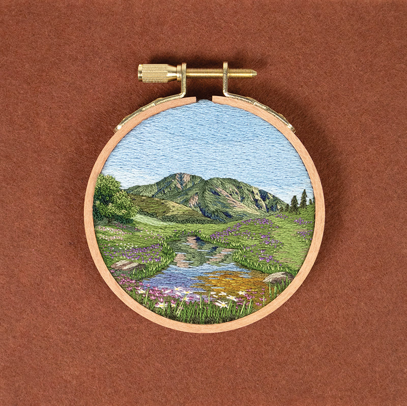 Richly Stitched Landscape Embroidery Book