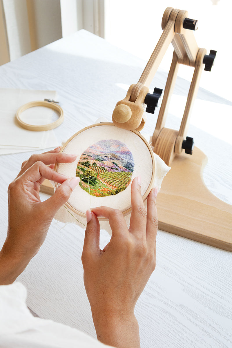 Richly Stitched Landscape Embroidery Book