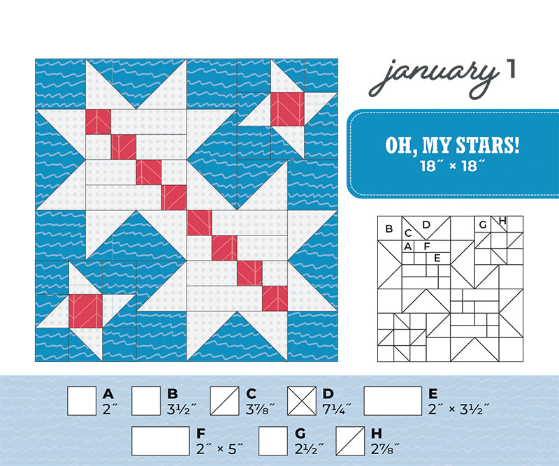 Quilter’s NEW Perpetual Block-a-Day Calendar Book