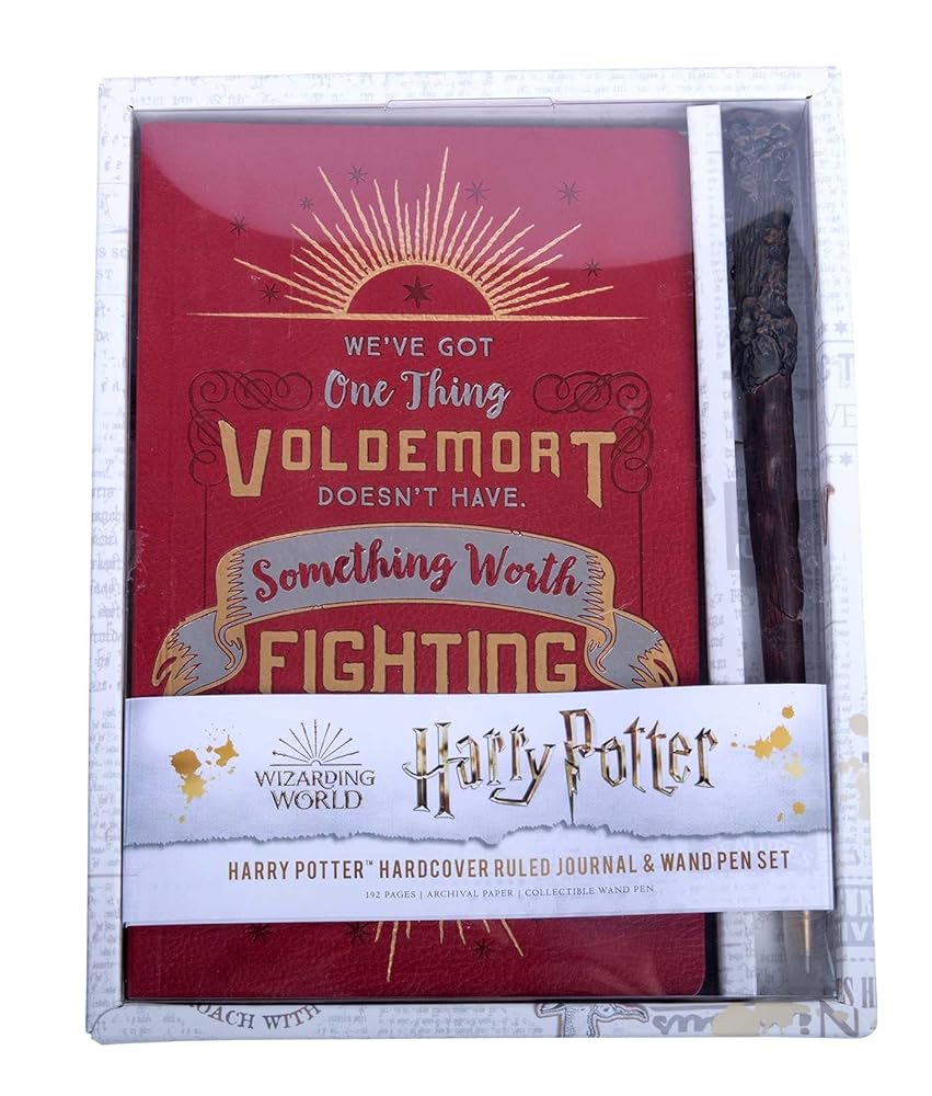 Harry Potter: Harry Potter Hardcover Ruled Journal and Wand Pen Set