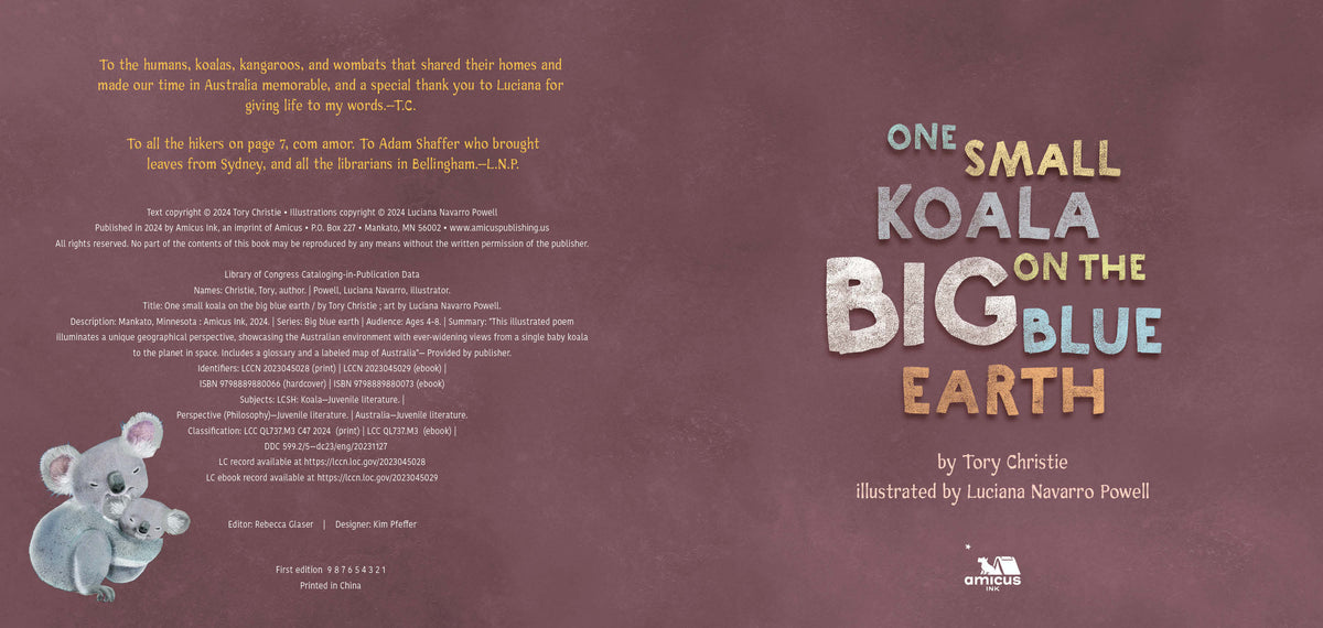 One Small Koala on the Big Blue Earth Book