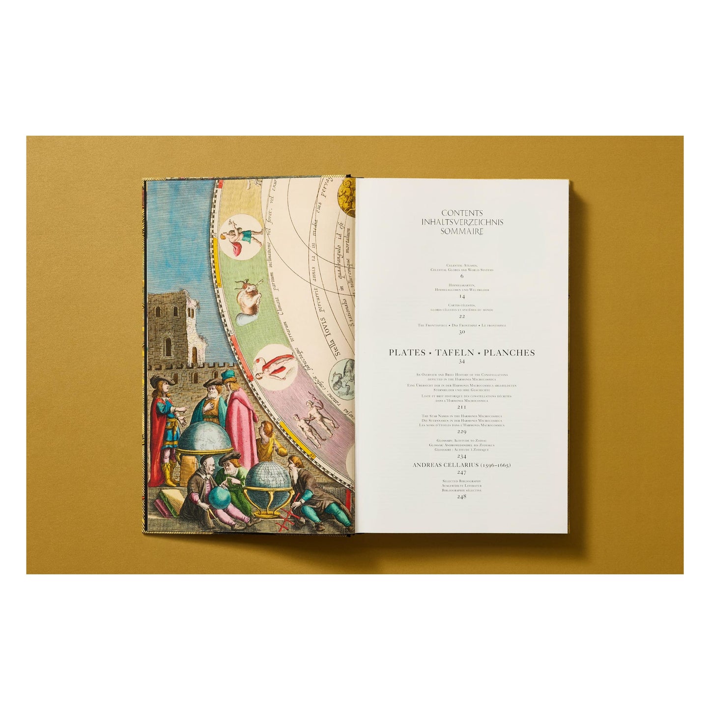 Cellarius Atlas (German, French, English) Book