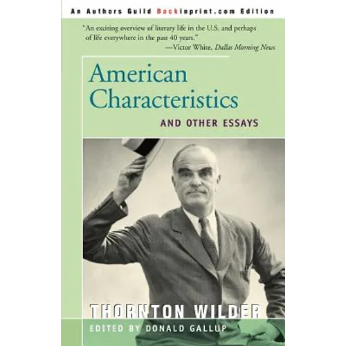 American Characteristics and Other Essays