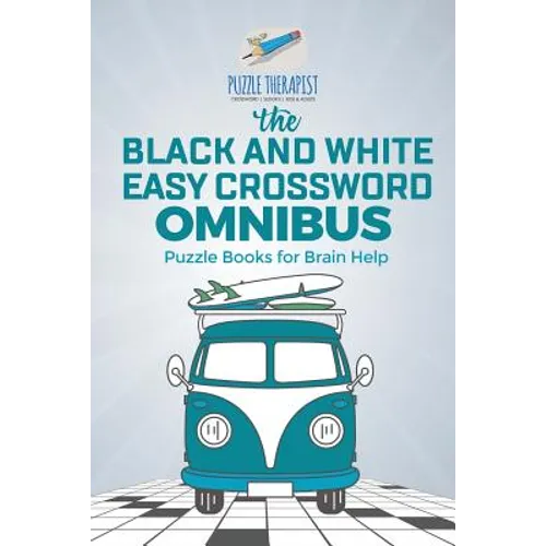The Black and White Easy Crossword Omnibus Puzzle Books for Brain Help