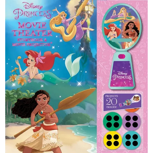 Disney Princess: Moana, Rapunzel, and Ariel Movie Theater Storybook & Movie Projector
