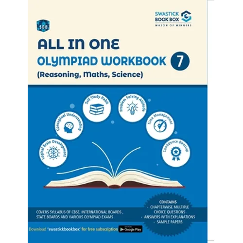All in One Olympiad Workbook for Reasoning, Math, Science - Class 7