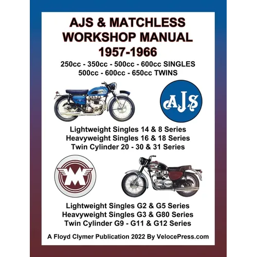 Ajs & Matchless 1957-1966 Workshop Manual All Models - Singles & Twins