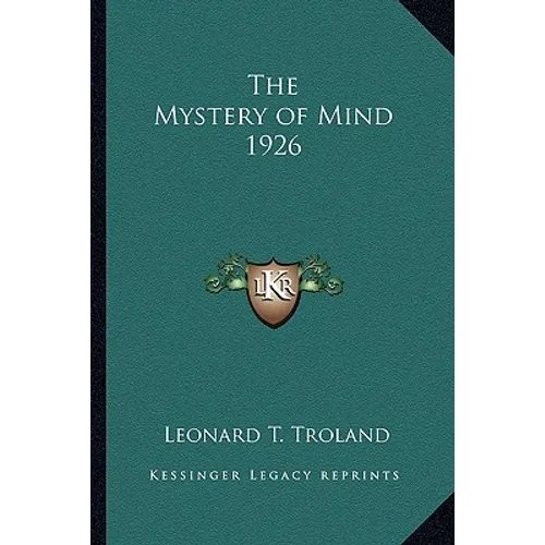 The Mystery of Mind 1926